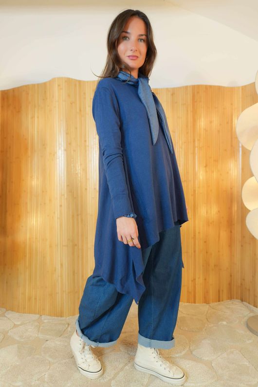 Mabel Dip Side Stretch Fine Knit Denim /30=